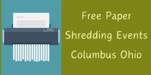 Free Paper Shredding Events Columbus Ohio