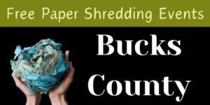 free shredding events bucks county